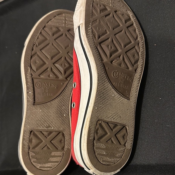 Converse Red and White Sneakers - Picture 3 of 4